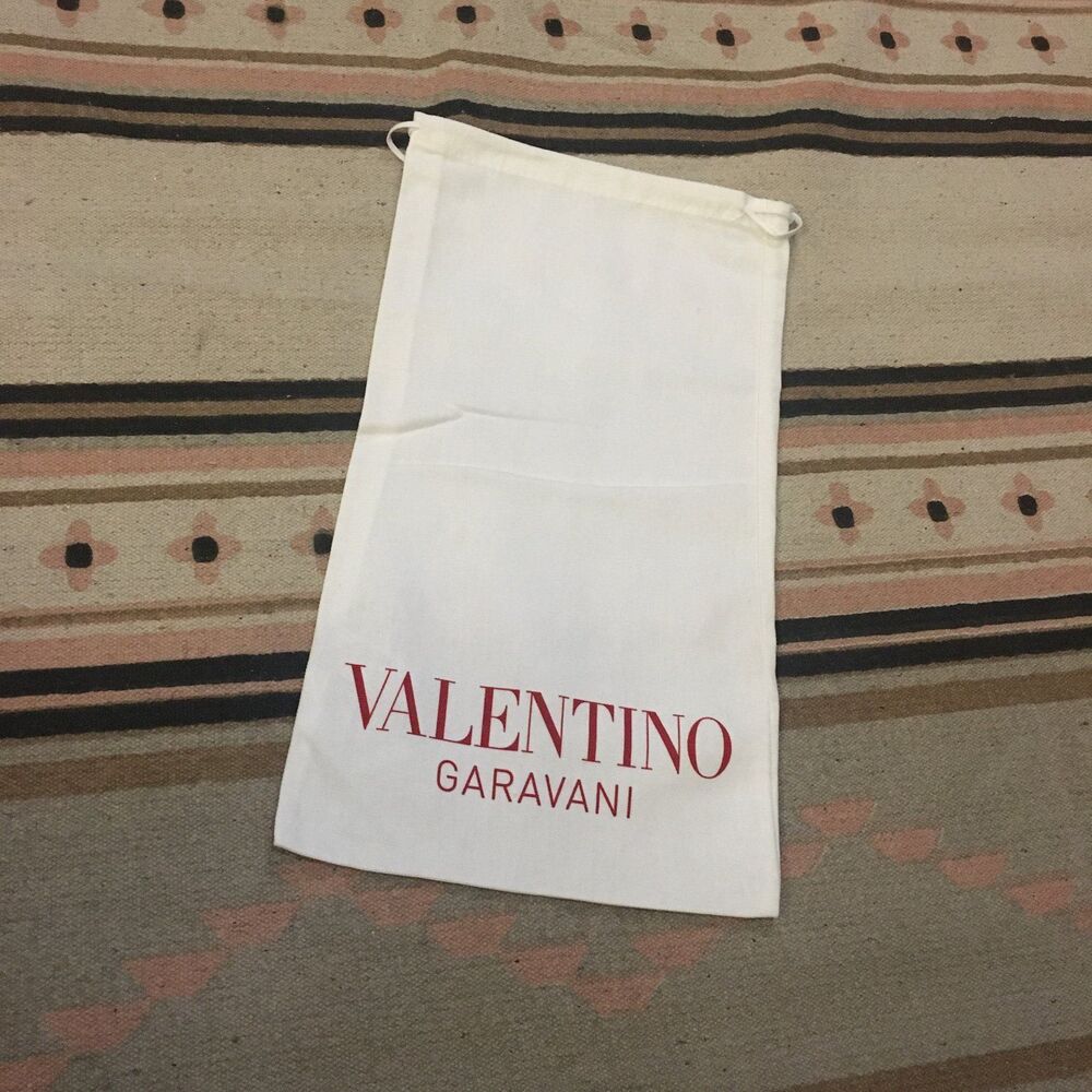 Valentino Garavani white drawstring Dustbag 
15” x 8” Red lettering Garment bag